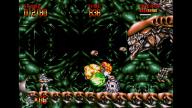 Turrican 3 (Amiga): un'immagine dello scontro con la regina aliena del quarto mondo.